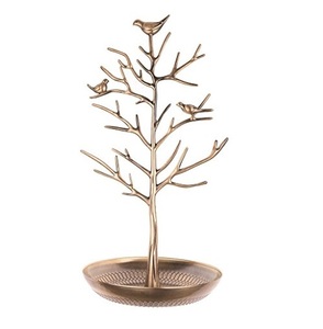 Support organisateur de bijoux en métal durable et élégant avec plusieurs crochets pour accrocher des colliers et ranger des anneaux. - Product Image 1