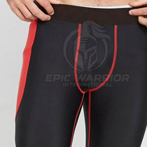 Leggings ajustados para hombre, ideales para correr y hacer ejercicio, con diseño de logotipo personalizado, leggings deportivos para hombre. - Product Image 6