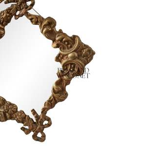 <b>Antique</b> copper decorative triple <b>mirror</b> handmade brass frame with ornate vintage design elegant classic style home - Product Image 4