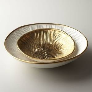 ชามเสิร์ฟอาหารทรงกลมทำจากค้อนของตกแต่งบ้านโต๊ะรับประทานอาหารดีไซน์เนอร์ขายดีที่สุด - Product Image 2