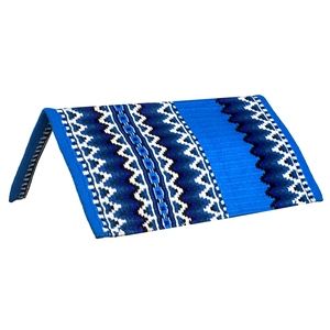 Almohadilla de lana ecológica hecha a mano con diseño neozelandés y forro polar para caballos de exhibición western, color y tamaño personalizables - Product Image 2