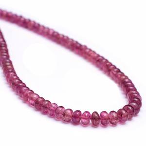 Cuentas Redondas Lisas de Turmalina Rosa AAA+ de 4mm-5mm, Turmalina Rubelita Natural, Piedras Preciosas Sueltas para la Fabricación de Joyas - Product Image 1