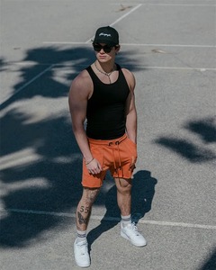 เสื้อกล้ามผ้ายืดสำหรับผู้ชาย, เสื้อกล้ามแขนกุดสีพื้นแห้งเร็วสำหรับฝึกซ้อมฟิตเนสวิ่งลำลองฤดูร้อน - Product Image 3