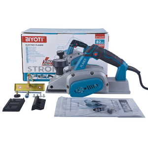 เครื่องไสไม้ไฟฟ้า BIYOTI BYT-ELP01 750W ระดับมืออาชีพ ขนาด 82 มม. ความเร็วสูง สำหรับงานอุตสาหกรรม - Product Image 3