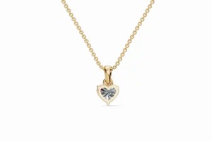 Colgante Solitario de Diamante Cultivado en Laboratorio Corazón de Boudicca de 0.500 Quilates, 1 Pieza, Corte Corazón, Oro Amarillo, Rosa, Blanco de 9K, 14K, 18K, Joyería - Product Image 6