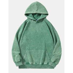 Sweats à capuche pour hommes sweat à capuche surdimensionné vintage lavage à l'acide Couples pulls à capuche en coton pour hommes sweats Streetwear - Product Image 1