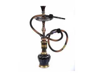 Set Completo de Narguile Mini Farida de Latón Macizo de 50 cm con Base de Vidrio - Product Image 5