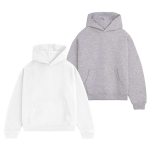 Sudaderas con capucha de estilo minimalista con capucha de doble forro para hombre, ropa deportiva, sudaderas con capucha, pantalones de chándal de mezcla de algodón suave y conjunto con capucha - Product Image 1