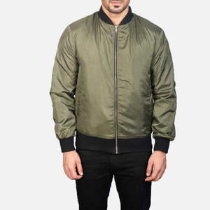 Blouson Bomber Décontracté pour Homme Hiver, Col Montant en Toile, Logo Avant, Imperméable, Respirant, Haute Qualité - Product Image 1