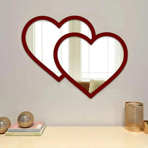 Miroir mural moderne et élégant en forme de coeur Accent de maison romantique et élégant pour n'importe quelle pièce - Product Image 2