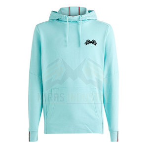 เสื้อฮู้ดสวมหัวพิมพ์ลายสีพื้นลำลองของผู้ชายเสื้อกันหนาวผ้าฝ้ายโพลีเอสเตอร์ระบายอากาศได้ดีน้ำหนักเบา - Product Image 1