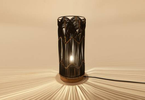 Lámpara de mesa de metal grande de latón AK en níquel y acabado negro Lámpara única al mejor precio para decoración del hogar/decoración de la habitación - Product Image 4