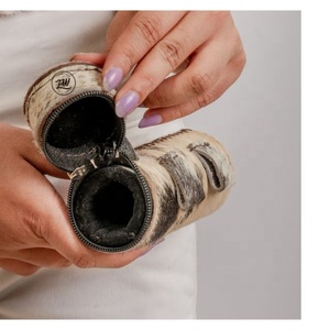 Bolsa de Pipa de tabaco de cuero genuino hecha a mano - Product Image 3