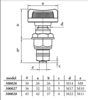 Interruptor de desconexión de batería de polo único 50026 75A 12-24V para coche de Motor Turck