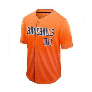 Camisetas de béisbol de manga corta hechas a medida de alta calidad 100% al por mayor tela transpirable opciones de talla grande ropa de softball - Product Image 5