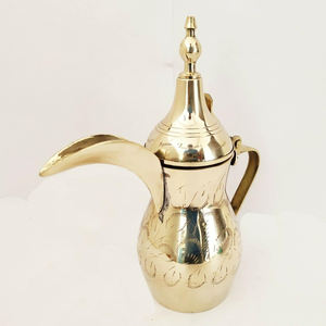 <b>Royal</b> Style Brass Metal Tea Pot Dallah For <b>Catering</b> Usage Serveware Items Arabic Tea Pot Kettle Arabic Tea Pot Premium Quality - Product Image 1