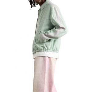 แจ็กเก็ตผ้าฝ้ายทอลายทแยงสำหรับผู้ชายแจ็คเก็ตผ้าฝ้ายทอลายทแยงระบายอากาศได้ดีพิมพ์โลโก้ได้ตามต้องการ - Product Image 3