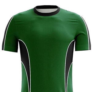 Uniforme de fútbol de manga corta con cuello redondo de calidad superior para adultos, conjunto hecho de poliéster duradero con logotipo personalizado para equipos - Product Image 5