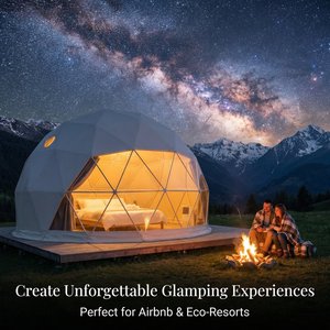 Moderna Carpa Domo Iglú Transparente de PVC Impermeable de 1500-2000mm para Cuatro Estaciones, de Una Sola Capa, de Bajo Costo, para Jardín de Invierno, Montaje Rápido y Automático - Product Image 4