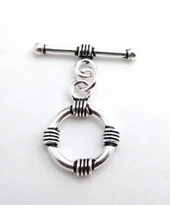 17X26mm 15X26mm Chapado en plata antigua chapado en oro de 18K cobre antiguo Chapado en plata esterlina fabricación de joyas Cierre de palanca B574 - Product Image 3