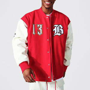 Veste universitaire de style baseball universitaire de haute qualité pour hommes vestes Letterman en tissu de laine à la mode - Product Image 1