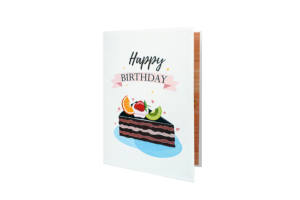Kiricard Vietnamita 3D Pop Up Tarjeta de felicitación Tema de pastel de cumpleaños para negocios minoristas - Product Image 2