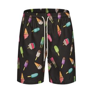 Pantalones casuales estampados de verano Pantalones cortos de malla triangular Pantalones de playa de tres cuartos Pantalones cortos personalizados de secado rápido para exteriores para hombres - Product Image 1