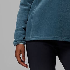 Sweat-shirt pour femmes tendance de style streetwear à manches longues avec col boutonné et logo personnalisé pour les acheteurs en gros, vêtements décontractés à prix avantageux - Product Image 3