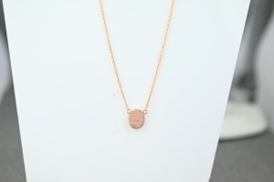 Plata de Ley 925 Chapada en Oro de 14K, Engaste de Bisel de 10x14mm, Colgante Ovalado Semi-Montado, Ideal para Rellenar con Resina de Cenizas o Leche Materna - Product Image 3