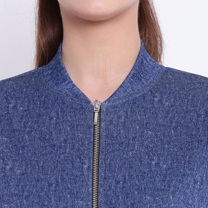 El mejor diseño de chaqueta de bombardero para mujer, chaqueta universitaria de talla grande con cremallera, chaqueta de bombardero de manga larga totalmente personalizada - Product Image 3