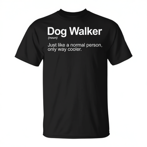 Dog <b>Walker</b> T-Shirt for Men and Women Promotional Pet Walking Apparel - Product Image 2