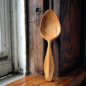 ช้อนไม้สำหรับทำอาหารค่ำช้อนไม้อาคาเซียแข็งไม้ธรรมชาติสำหรับทำอาหาร - Product Image 6