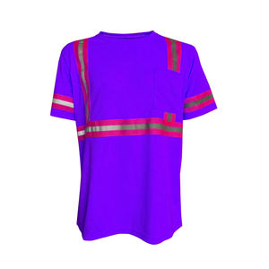 Camiseta de Seguridad Reflectante de Alta Visibilidad de Manga Corta, Ropa de Trabajo Reflectante de Seguridad, Camiseta de Trabajo Personalizada - Product Image 1