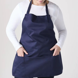 Delantal de babero de chef o servidor profesional de alta calidad unisex con correas ajustables con bolsillos y lazo barato - Product Image 1