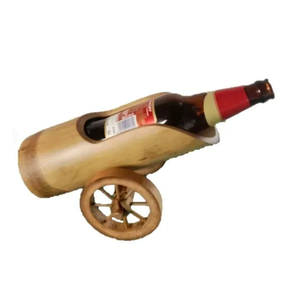 Premium Luxury Design Wood Wine Bottle Holder Serving Caddy Manufacturer Custom Handmade Acacia Wooden Bar Caddy - Product Image 1