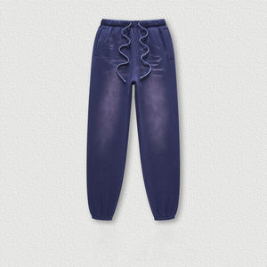 Conjuntos de chándal desgastados, chándales apilados Vintage personalizados, chándal de lavado ácido acampanado, pantalones de chándal y conjunto de Sudadera con capucha para hombres - Product Image 6