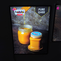 Boîte à lumière LED ultra-mince en aluminium, cadre d'affichage personnalisé rétroéclairé pour la publicité en magasin et la signalisation promotionnelle intérieure