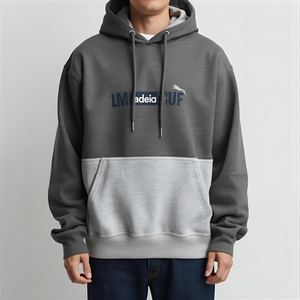 Fabricant 600GSM Boxy Hoodie Sweatshirt en molleton de coton épais avec coupe surdimensionnée et options de logo personnalisé - Product Image 2