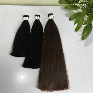 Extension de cheveux brésiliens naturels à cuticules alignées de qualité supérieure, vente en gros de cheveux indiens crus en vrac non traités - Product Image 3