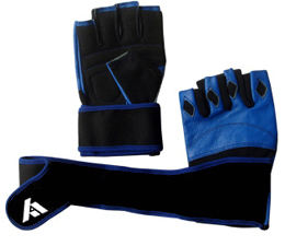 Five-Finger Sport Training <b>Gloves</b> Fashion Leather Weightlifting <b>Fitness</b> <b>Gloves</b> with Hand Protector Finger-Less Design - Product Image 3