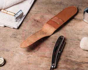 Housse de rasoir en cuir personnalisée pour un usage quotidien \ Étui de rasoir en cuir fait main de qualité supérieure à vendre - Product Image 2