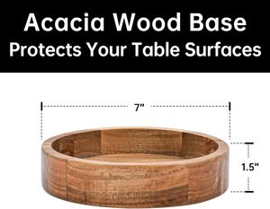 ถ้วยเสิร์ฟทำจากไม้และแก้วทันสมัยเหมาะสำหรับการตกแต่งโต๊ะอาหารอย่างมีสไตล์และการเสิร์ฟอาหารเหมาะสำหรับการพบปะสังสรรค์ในวันหยุดเทศกาล - Product Image 4