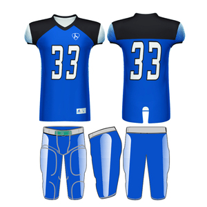 Customized American <b>Football</b> Jersey Uniform Set Men's <b>Black</b> Red <b>White</b> Sublimated Moisture Wicking Athletic Fit Short Sleeve - Product Image 3