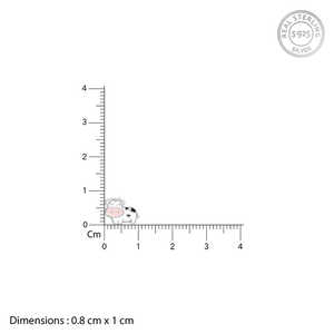 Silver Moo Kids Studs Joyería elegante para niños - Product Image 2