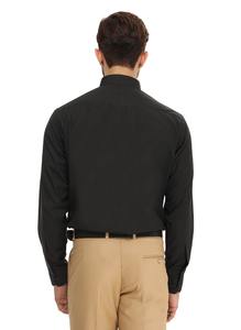 Camisa Formal Negra Elegante para Hombre, Suministro Directo de Fábrica, para Oficina y Uso Corporativo, Disponible a Precio Accesible - Product Image 4