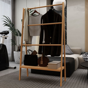 Modern Design <b>Bamboo</b> Freestanding Bathroom Cabinet Wood <b>Shelves</b> - Product Image 1