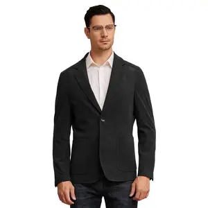 Wholesale Mens Fully lined Casual Notch Lapel Two-Button Corduroy Blazer Classic Men's Suit