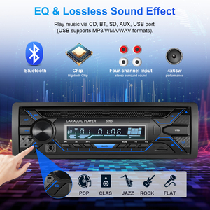 Tốt nhất bán 1 DIN xe máy nghe nhạc MP3 với LCD hiển thị điều khiển từ xa cổng <span class=keywords><strong>USB</strong></span> <span class=keywords><strong>FM</strong></span> <span class=keywords><strong>Transmitter</strong></span> bt-stereo di động hệ thống âm thanh - Product Image 2