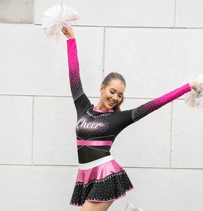 Uniformes de Animadoras con Pedrería y Logotipo Personalizado en Oferta, Colores y Tallas Personalizadas, Alta Calidad - Product Image 6