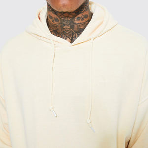 Qualité Streetwear 100% coton respirant polaire surdimensionné sweats à capuche brodés décontracté blanc personnaliser pull hommes OEM Service - Product Image 6